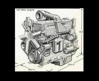 CATERPILLAR 1693 T DIESEL ENGINE KIT    1/25 OR 1/24 SCALE