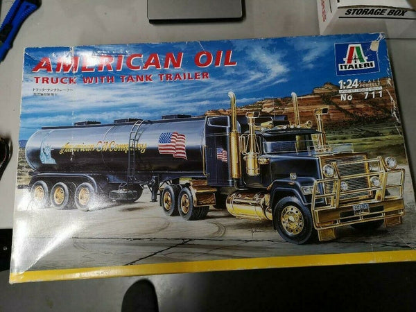 1/24 SCALE   ITALERI AMERICAN OIL  SUPERLINER AND TANKER TRAILER