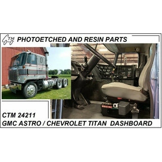 CHEV TITAN / GMC ASTRO DASHBOARD INTERIOR  PHOTOETCHED HAND PAINTED 1/25 - ST Supply Company
