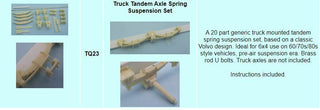Kit Form Services   TANDEM TRUCK SPRING SET (AXLES NOT INCLUDED) 1/24 - ST Supply Company