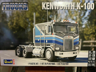 1/25 SCALE REVELL KENWORTH K100 MODEL TRUCK KIT                               MODEL KIT