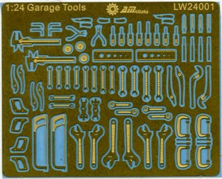 1:24 SCALE   SHOP HAND TOOLS  PHOTETCHED  NICE DETAIL!