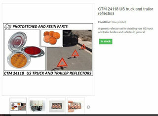 CTM24118  US TRUCK AND TRAILER REFLECTORS PHOTOETCHED