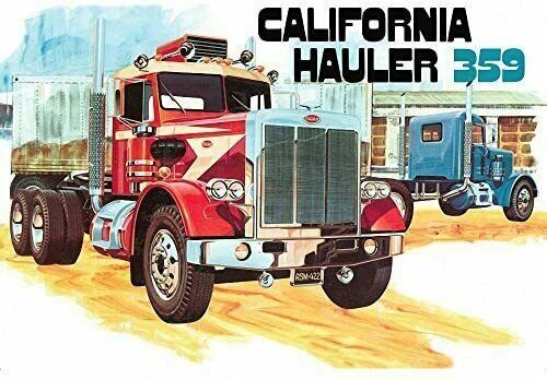 AMT/ROUND 2    PETERBILT 359 CALIFORNIA HAULER  OPEN BUT SEALED INSIDE
