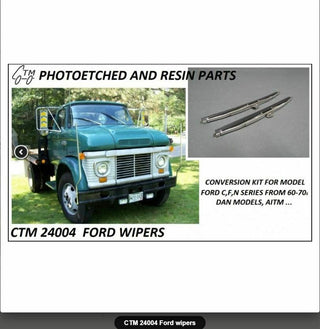 FORD TRUCK WIPERS PHOTOETCHED   2 packs of 1 pair