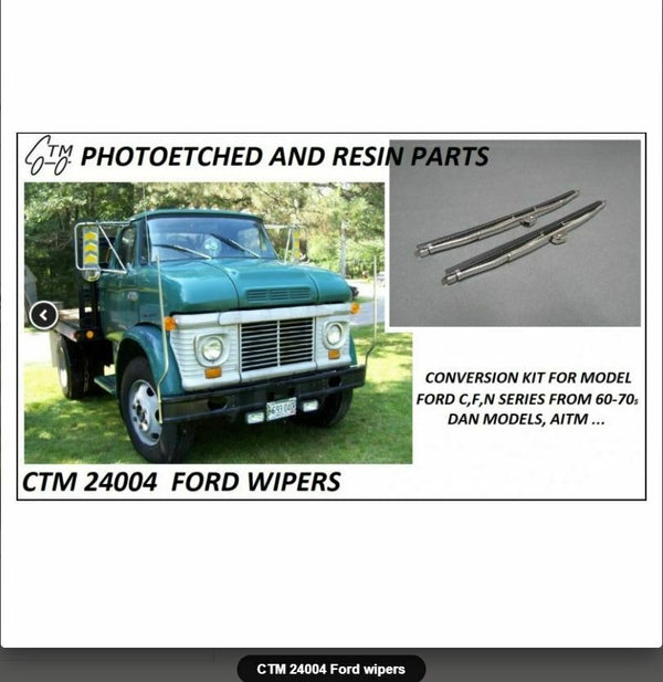FORD TRUCK WIPERS PHOTOETCHED   2 packs of 1 pair