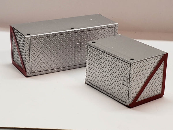 Frame Boxes   Checker Plate   (40mm x 25mm x 24mm) & (60mm x 25mm x 24mm)