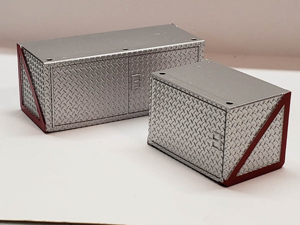Small Steel Frame Box Frame Boxes Checker Plate (40mm x 25mm x 24mm) & (60mm x 25mm x 24mm ...
