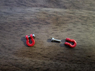 1/24 SCALE METAL SHACKLES  7MM X9MM   2 PAIRS / PACK