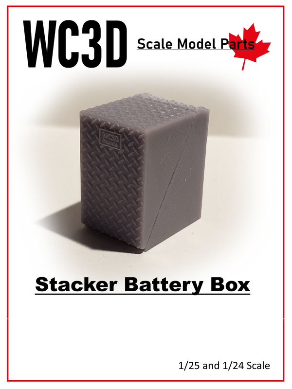 STACKED BATTERY BOX   3D    1/24  & 1/25 SCALE                        Tanks & Boxes section