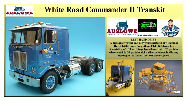 WHITE ROAD COMMANDER II    1/24 Scale   Transkit       RESIN CAB