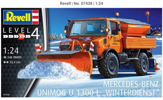 Revell 07438    UNIMOG  U1300L   Snowplow/sander   1/24