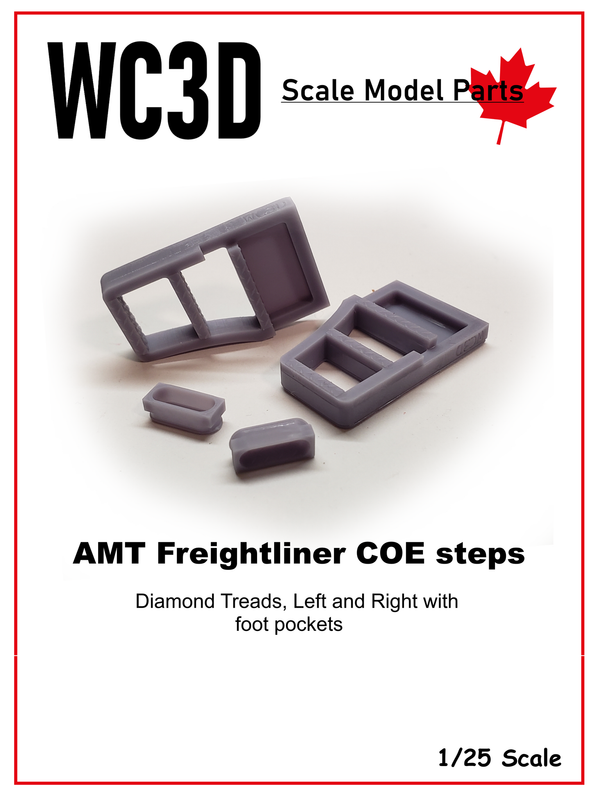 AMT FREIGHTLINER COE CAB STEPS AND FOOT POCKETS          CAB Hood