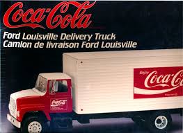 COCA COLA FORD LOUISVILLE DELIVERY VAN TRUCK  1/25 scale AMT