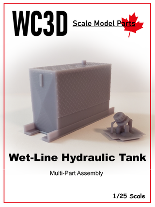 WETLINE TANK HYDRAULIC    3D PRINTED  1/25 OR 1/24 SCALE   Tanks Section